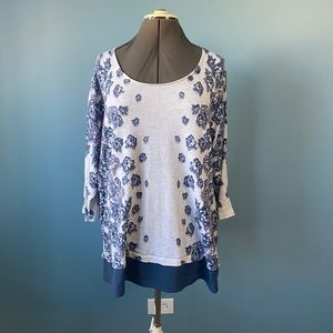 Roz & Ali Floral Lightweight Sweater
